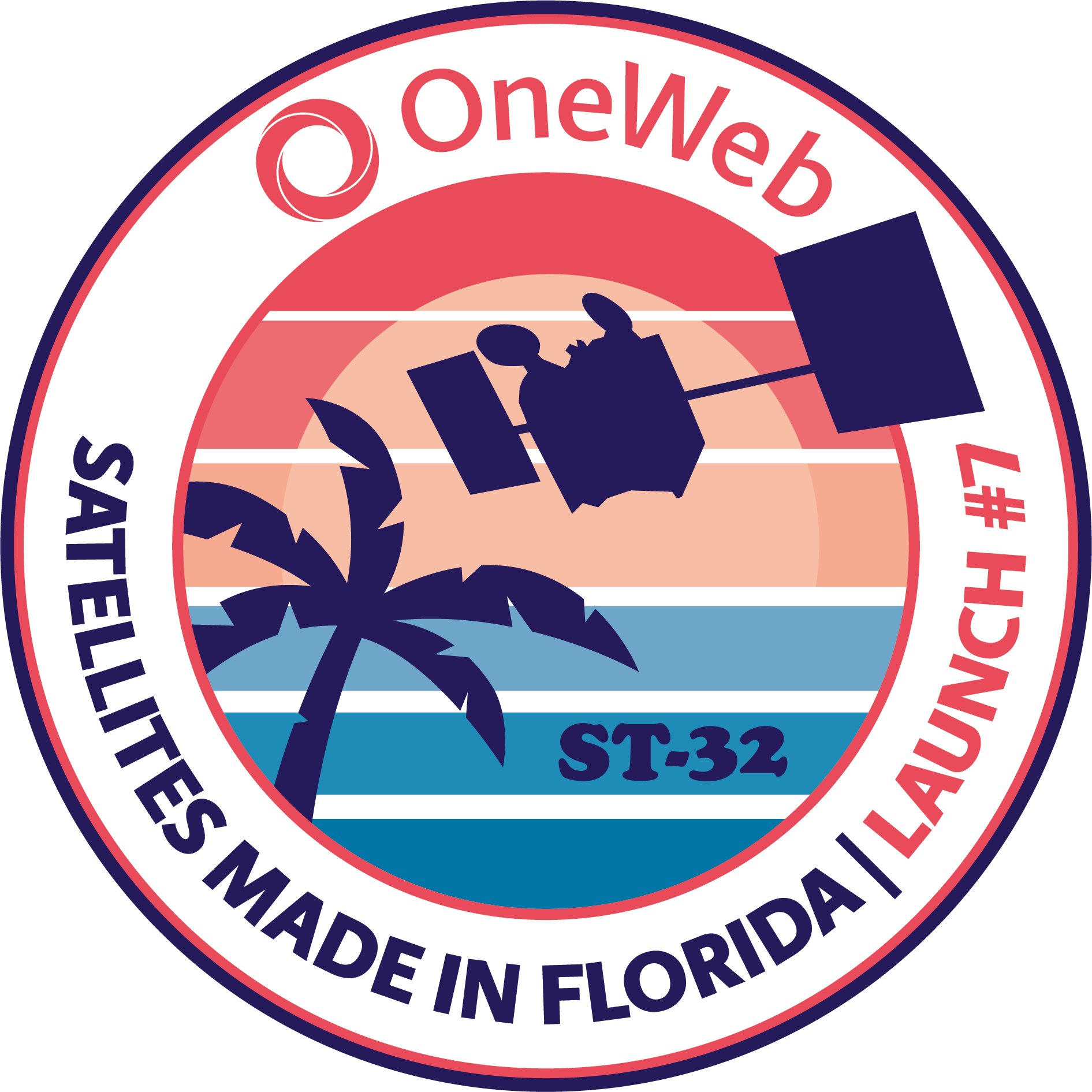 Mission patch for OneWeb 7