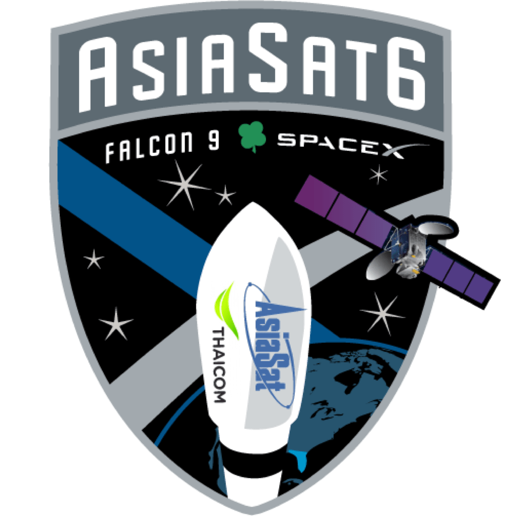 Mission patch for AsiaSat 6