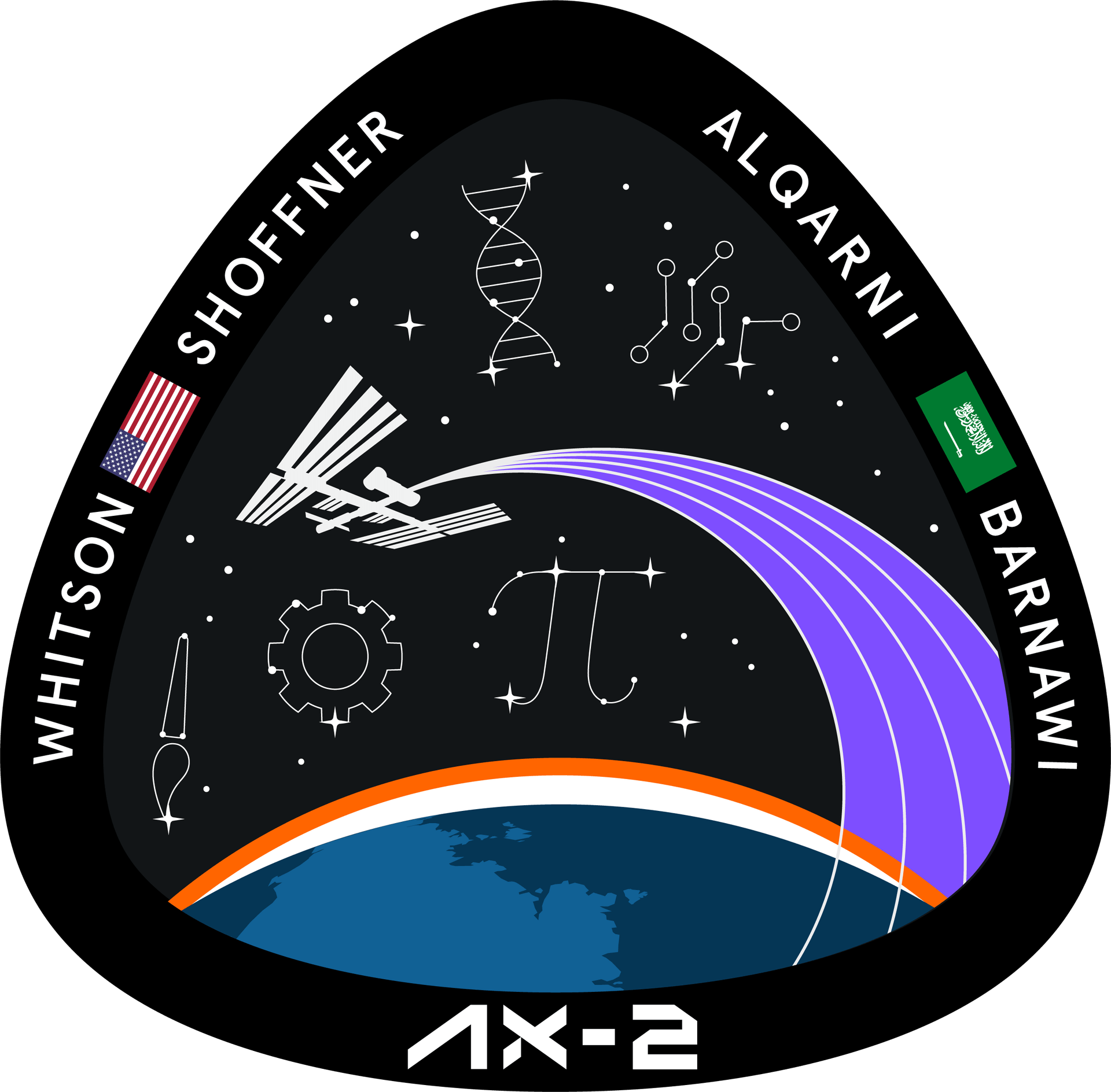 Mission patch for Axiom Space Mission 2