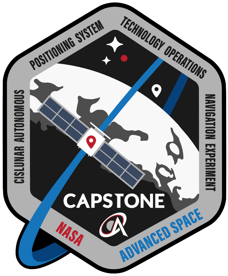 Mission patch for CAPSTONE