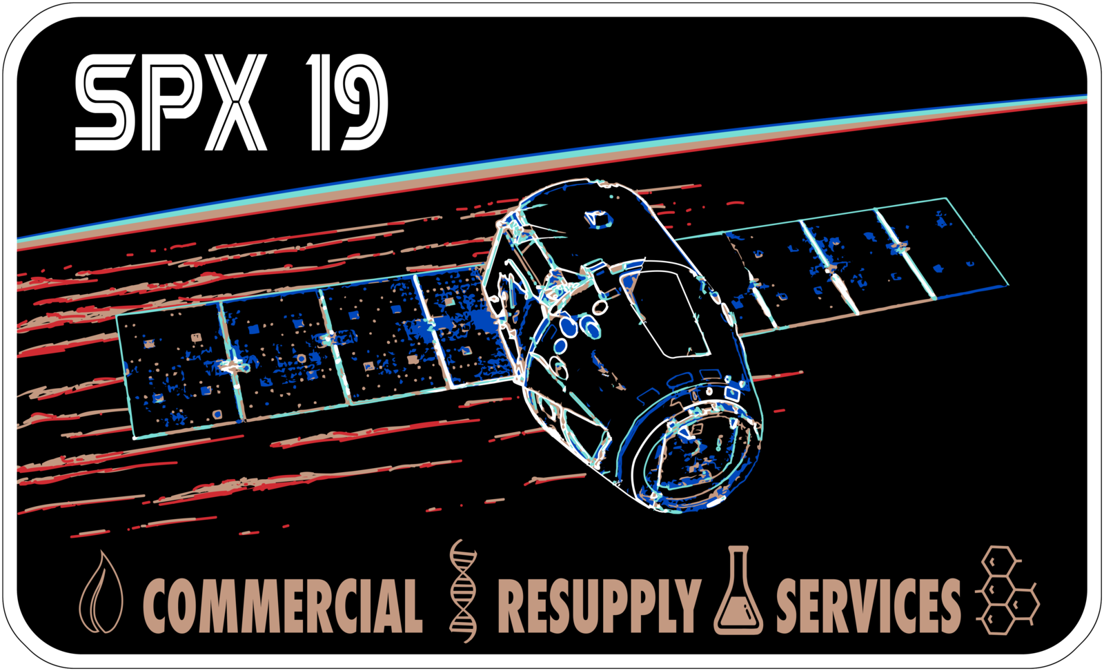 Mission patch for SpX CRS-19