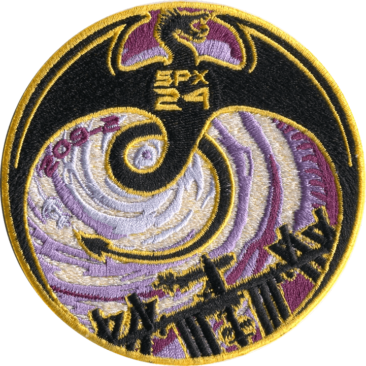 Mission patch for Dragon CRS-2 SpX-24