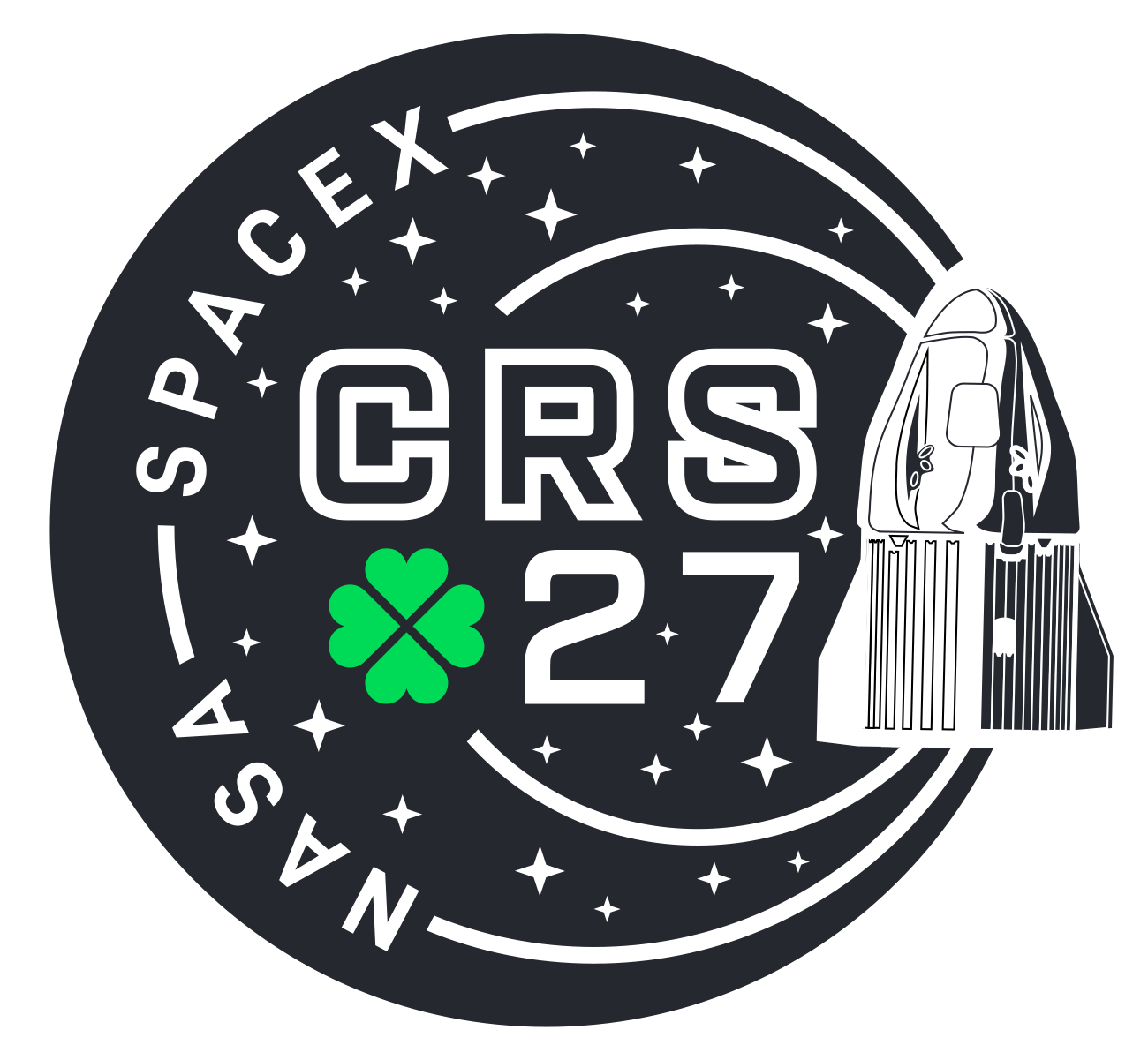 Mission patch for Dragon CRS-2 SpX-27