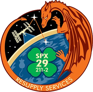 Mission patch for Dragon CRS-2 SpX-29
