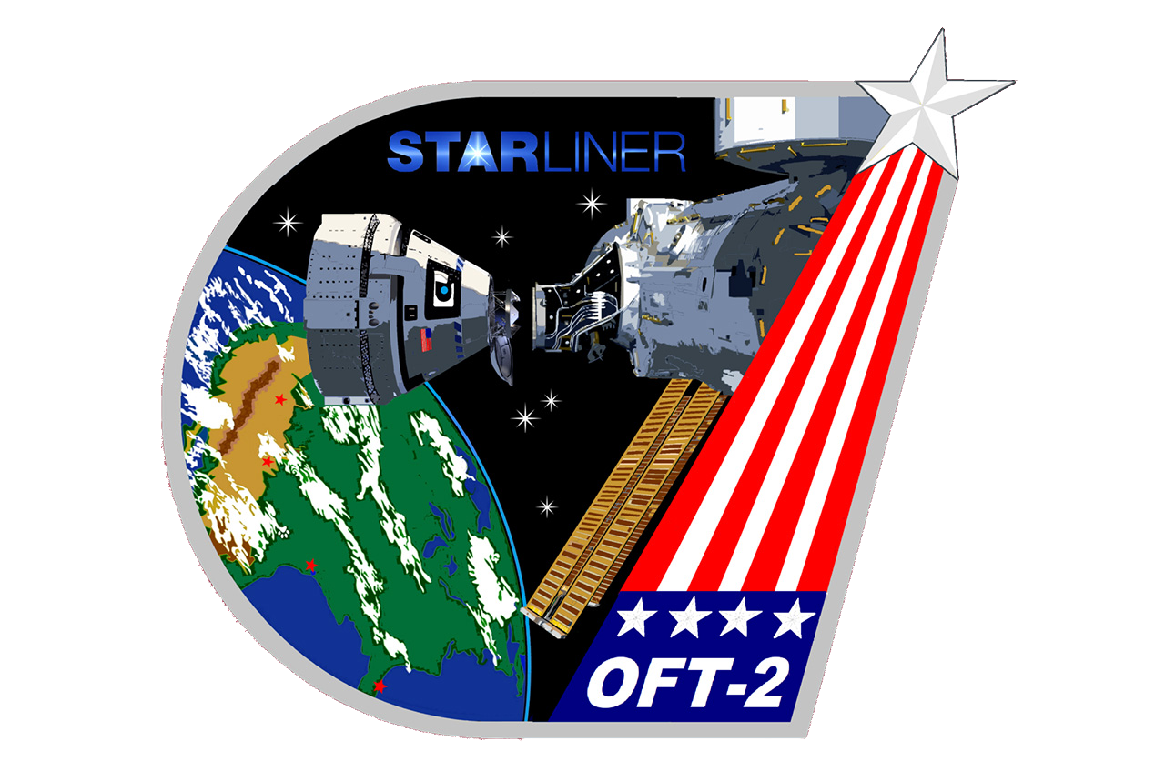 Mission patch for CST-100 Starliner Orbital Flight Test 2 (OFT-2)