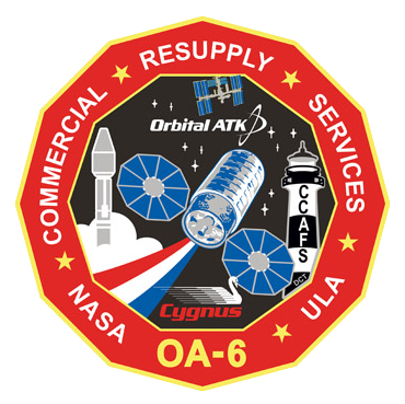Mission patch for Cygnus CRS OA-6 (S.S. Rick Husband)