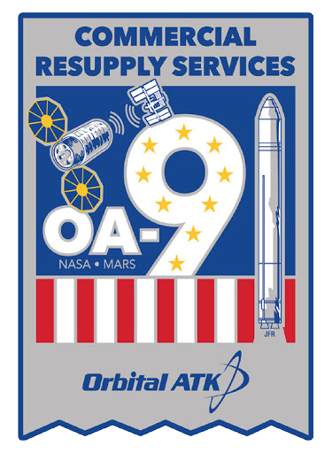 Mission patch for Cygnus CRS OA-9 (S.S. J.R. Thompson)