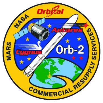 Mission patch for Cygnus CRS Orb-2