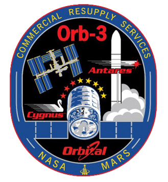 Mission patch for Cygnus CRS Orb-3