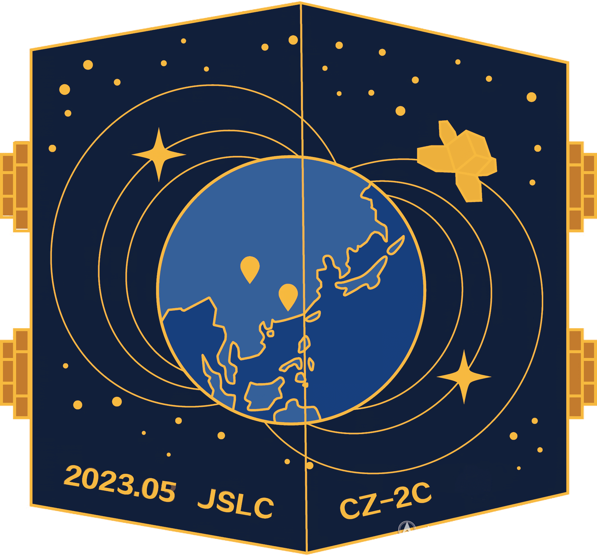 Mission patch for MUST-1A/B & Luojia-2 01