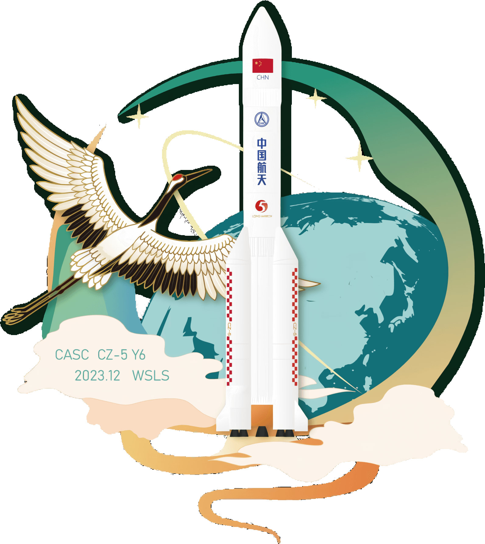 Mission patch CZ-5 | Y6 SAST