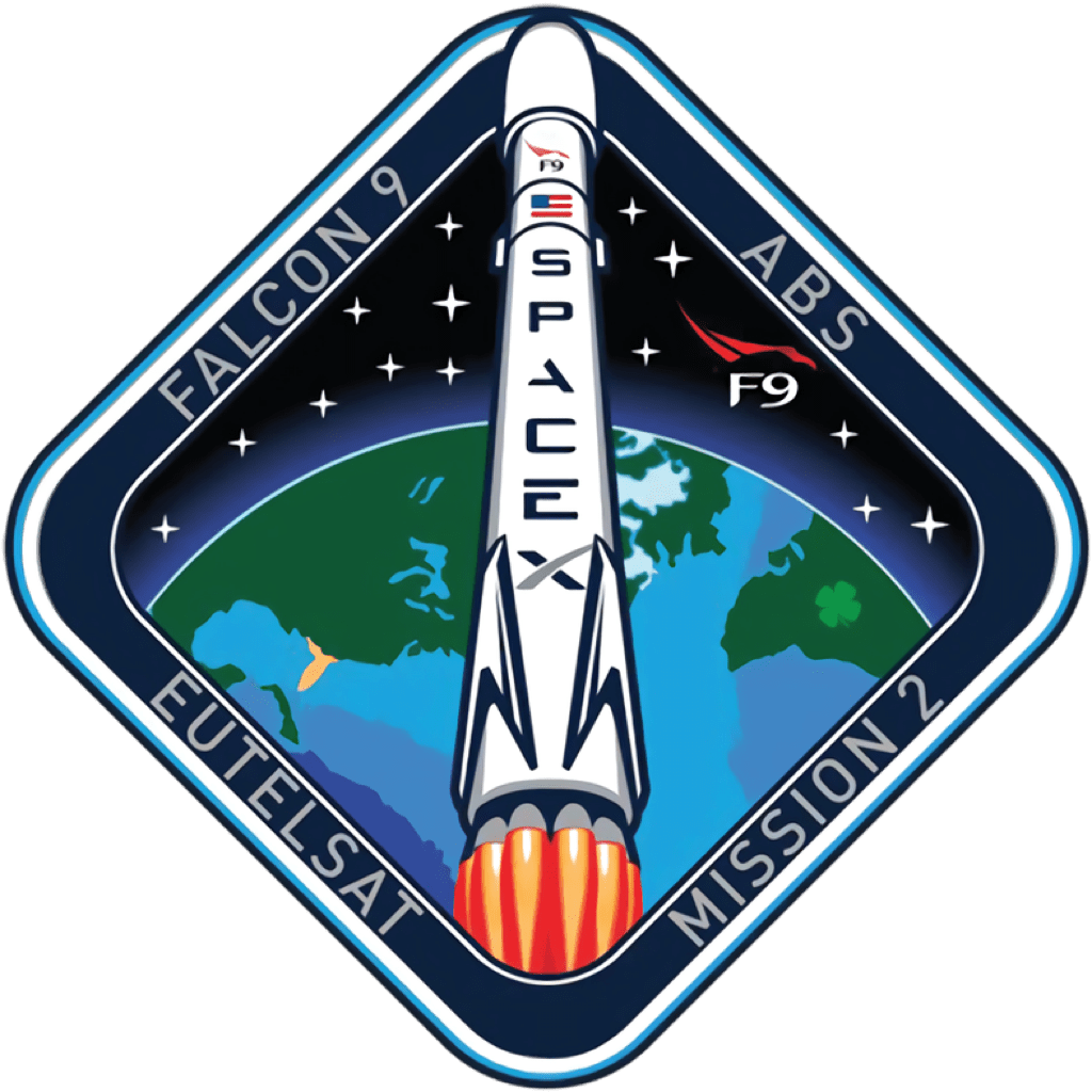 Mission patch for Eutelsat 117 West B & ABS-2A