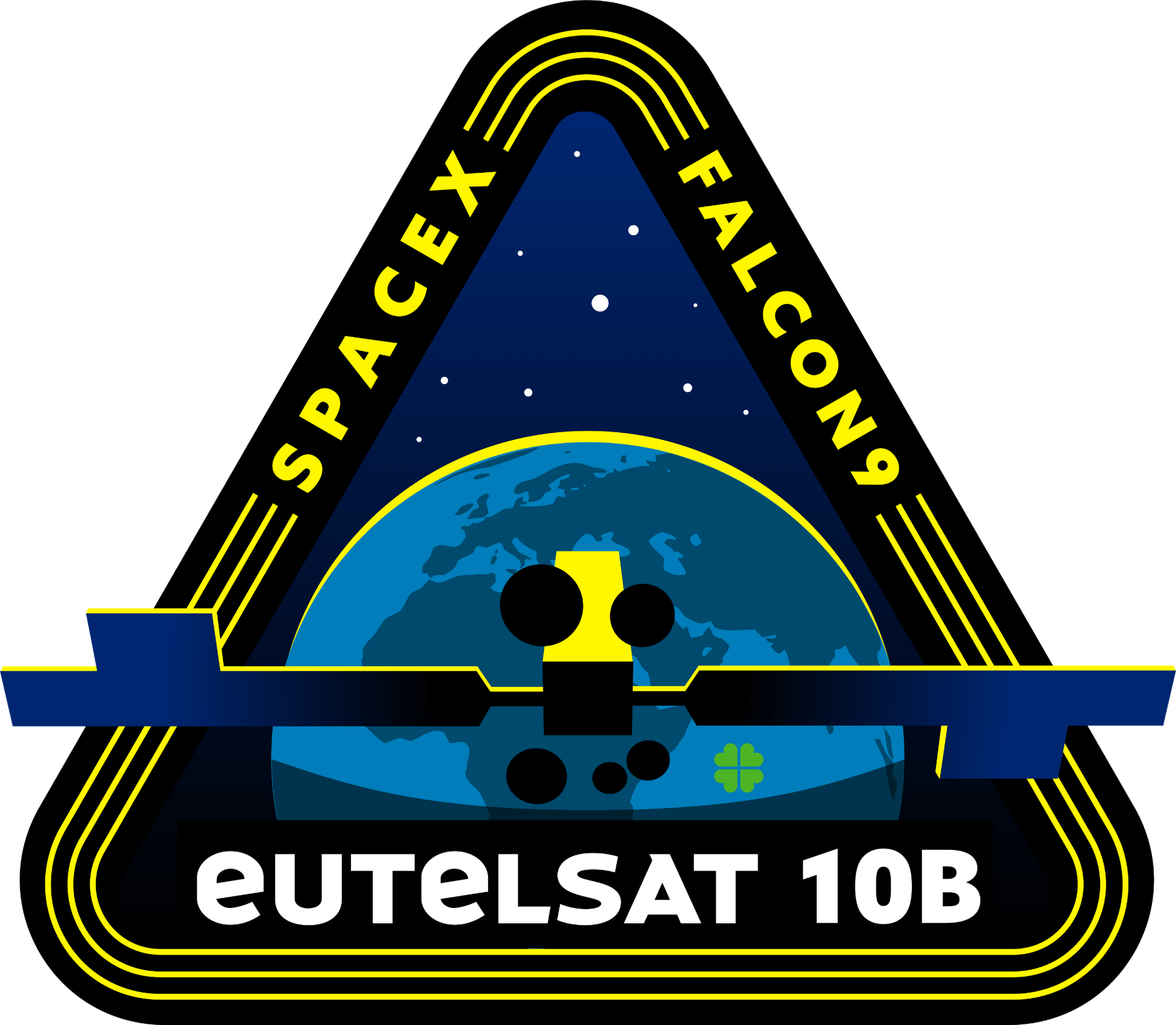 Mission patch for Eutelsat 10B