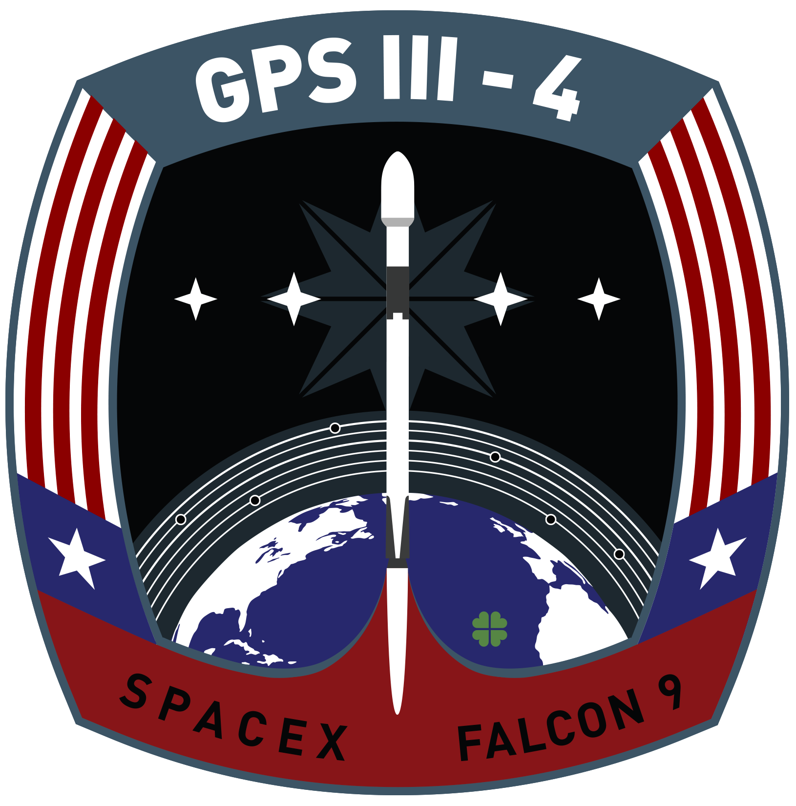 Mission patch GPS III SV04 SpaceX Mission Patch