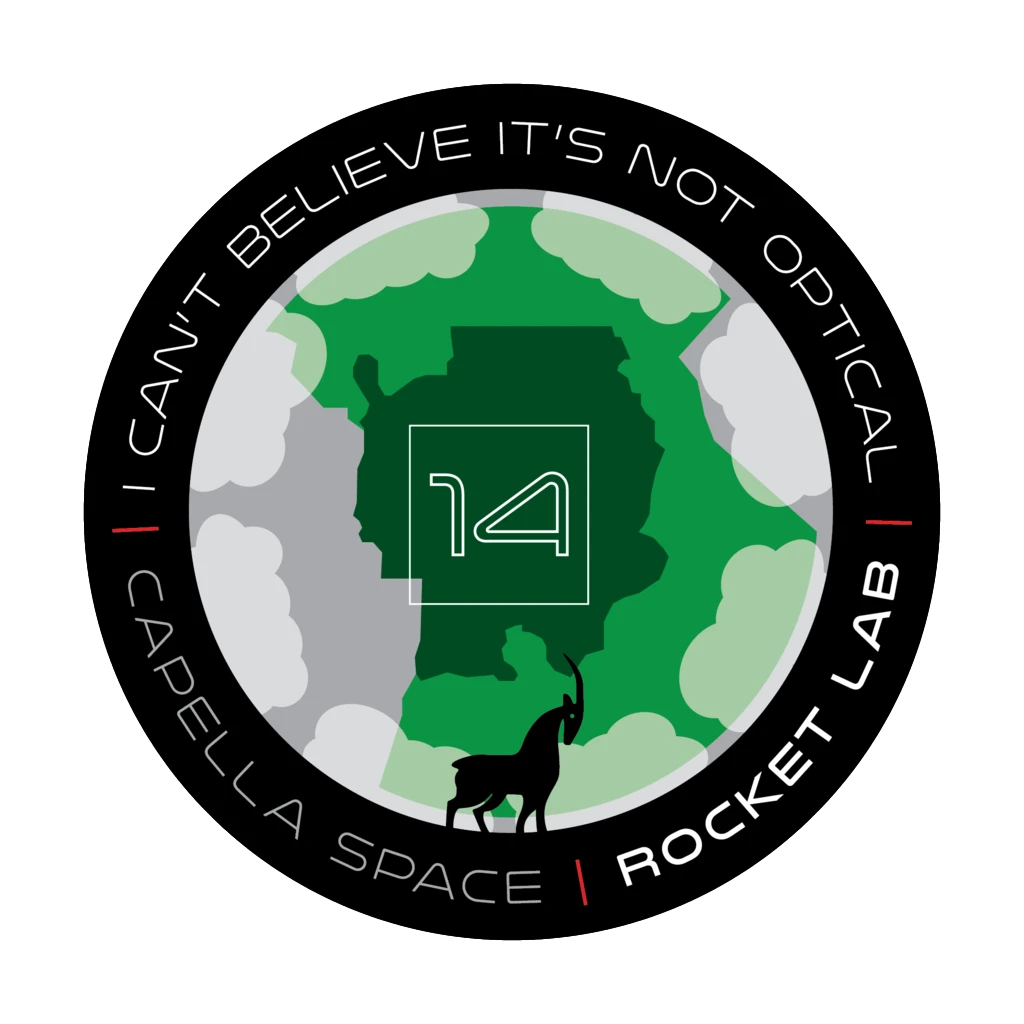 Mission patch for I Can’t Believe It’s Not Optical