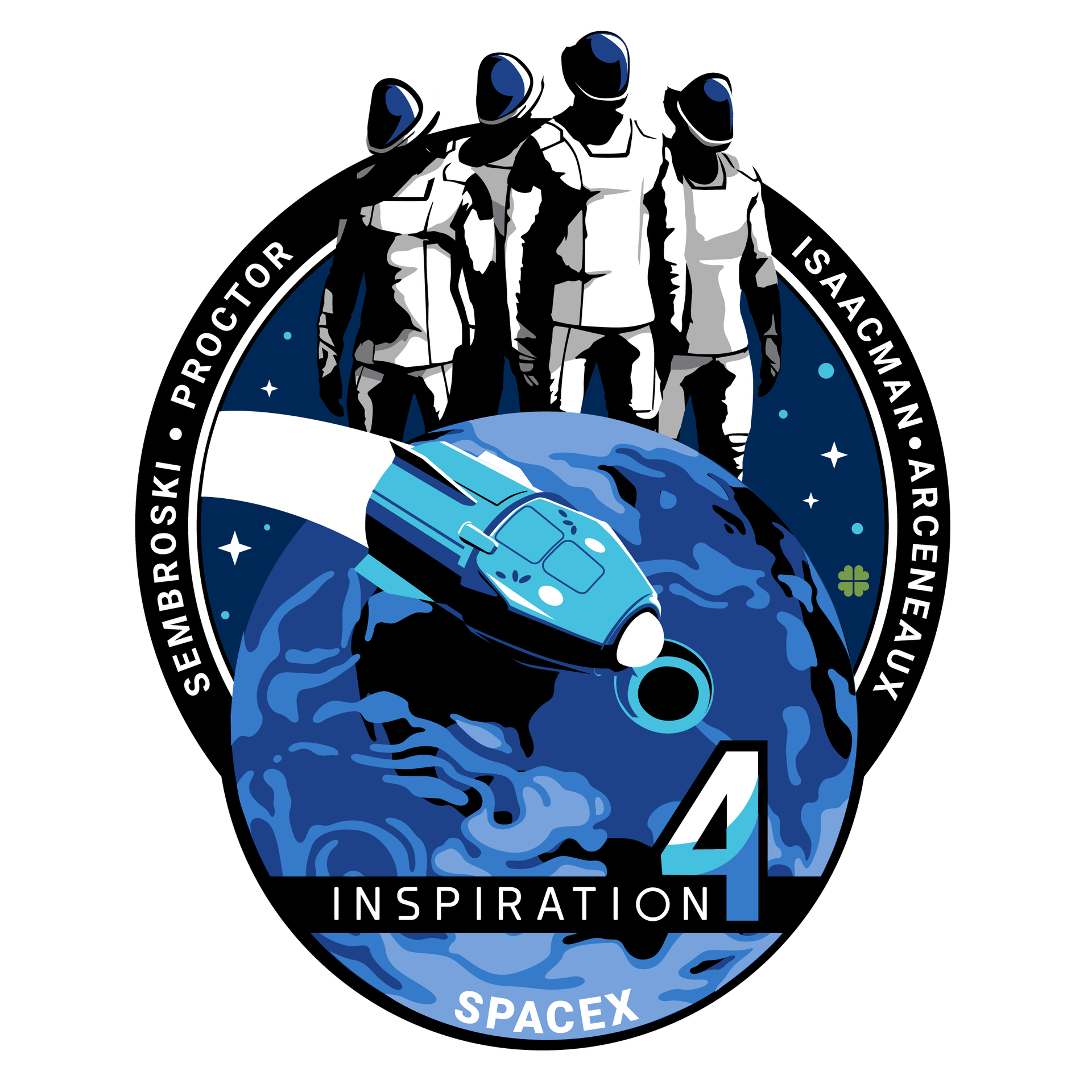 Mission patch Inspiration4 SpaceX Internal Mission Patch