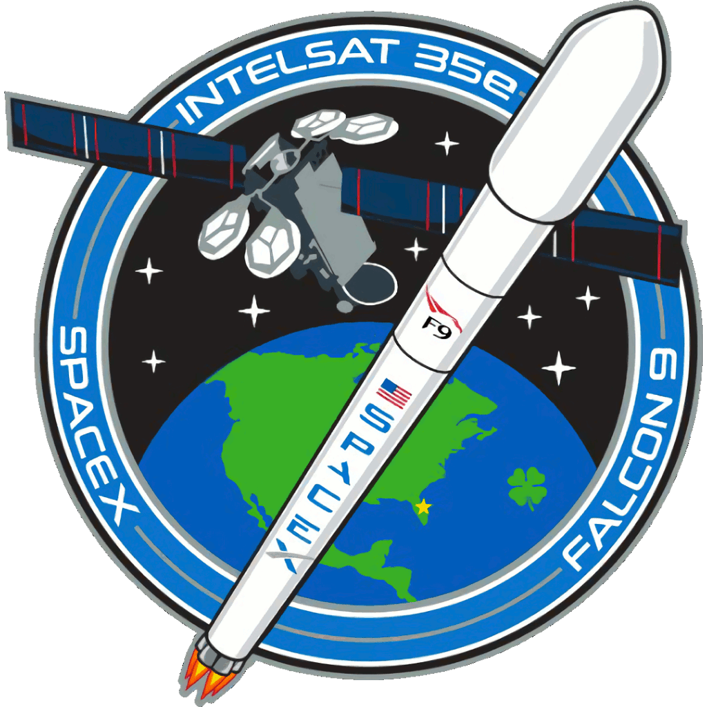 Mission patch for Intelsat 35e