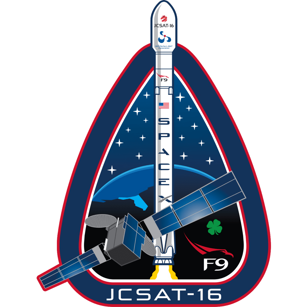 Mission patch for JCSAT-16