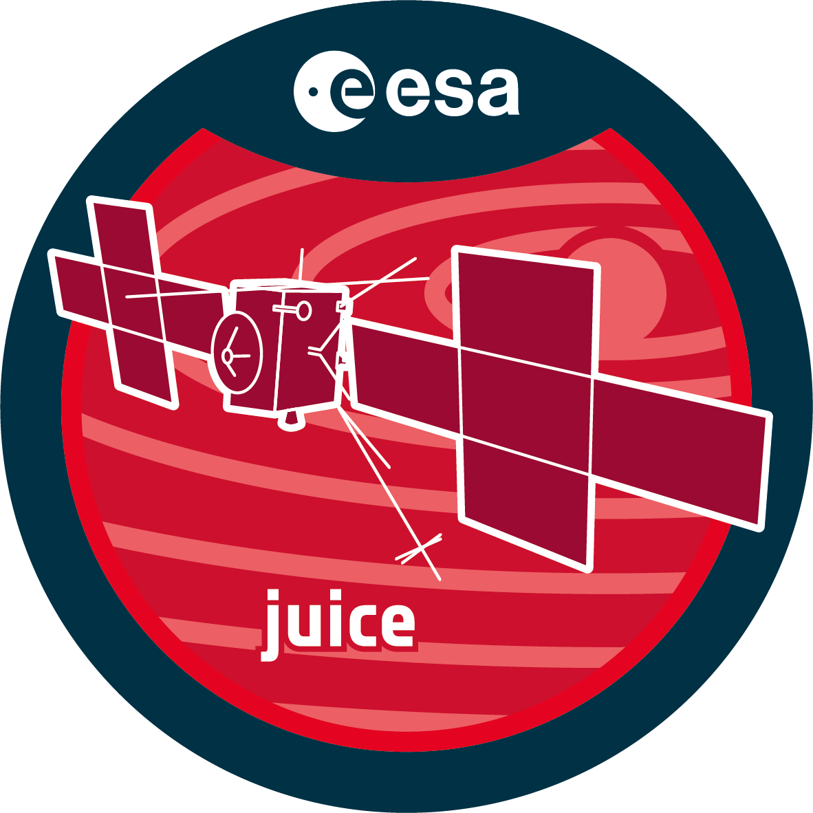 Mission patch for JUICE (JUpiter ICy moons Explorer)
