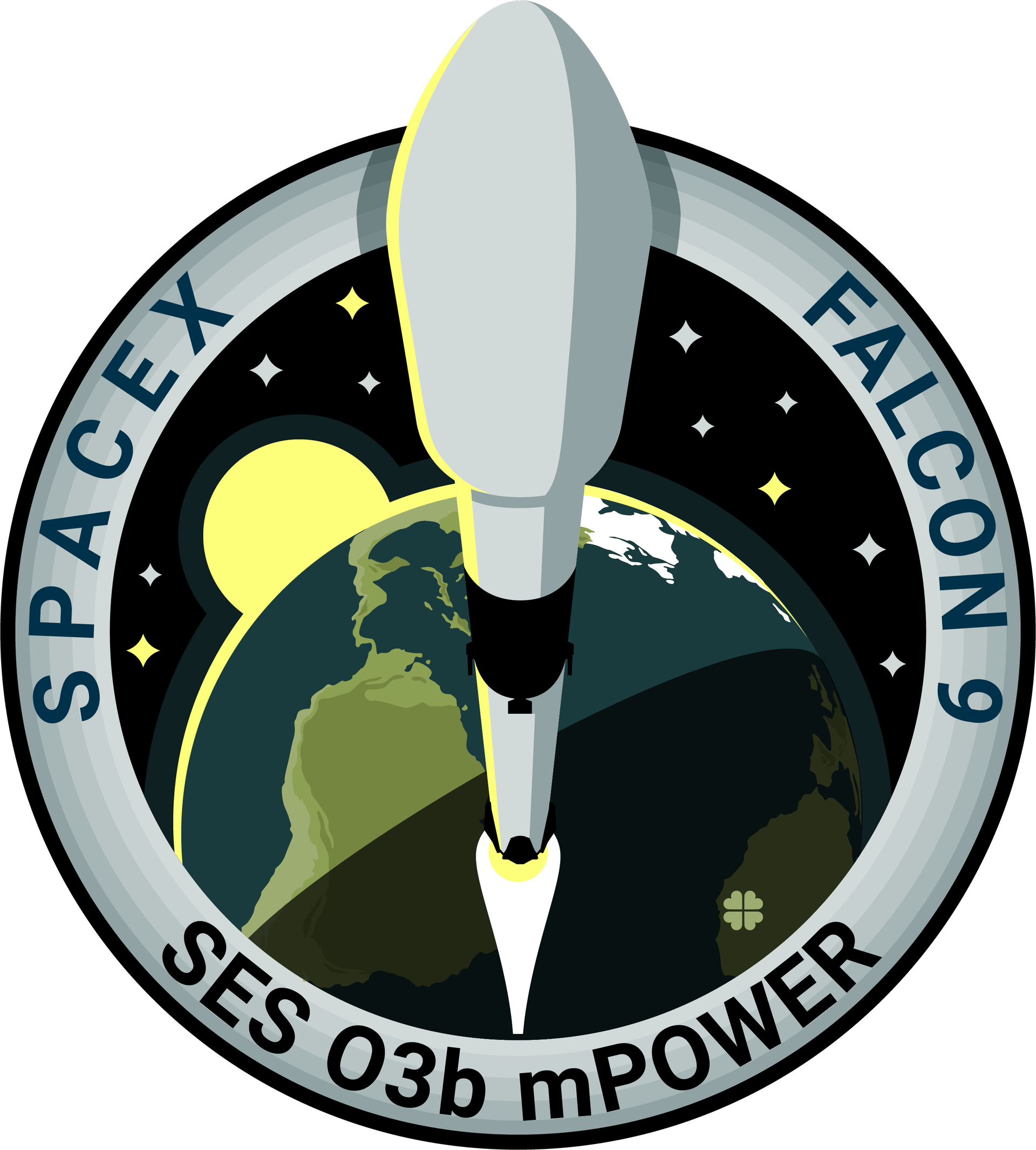 Mission patch for O3b mPower 5 & 6