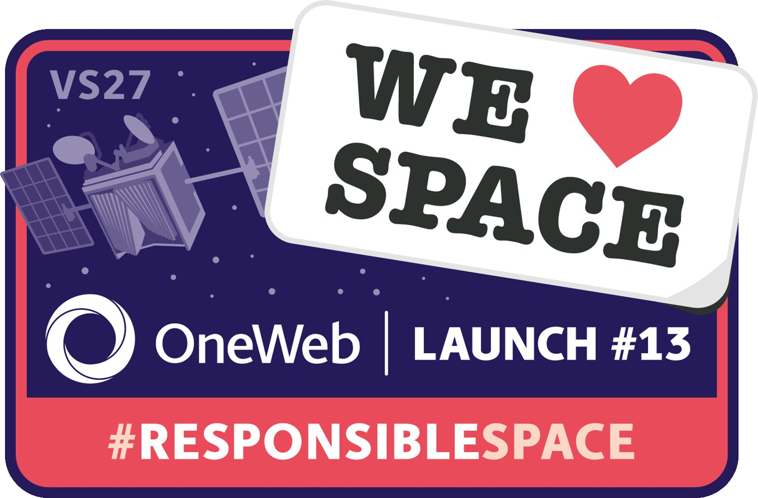 Mission patch for OneWeb 13