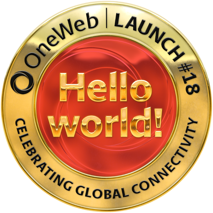 Mission patch for OneWeb 18