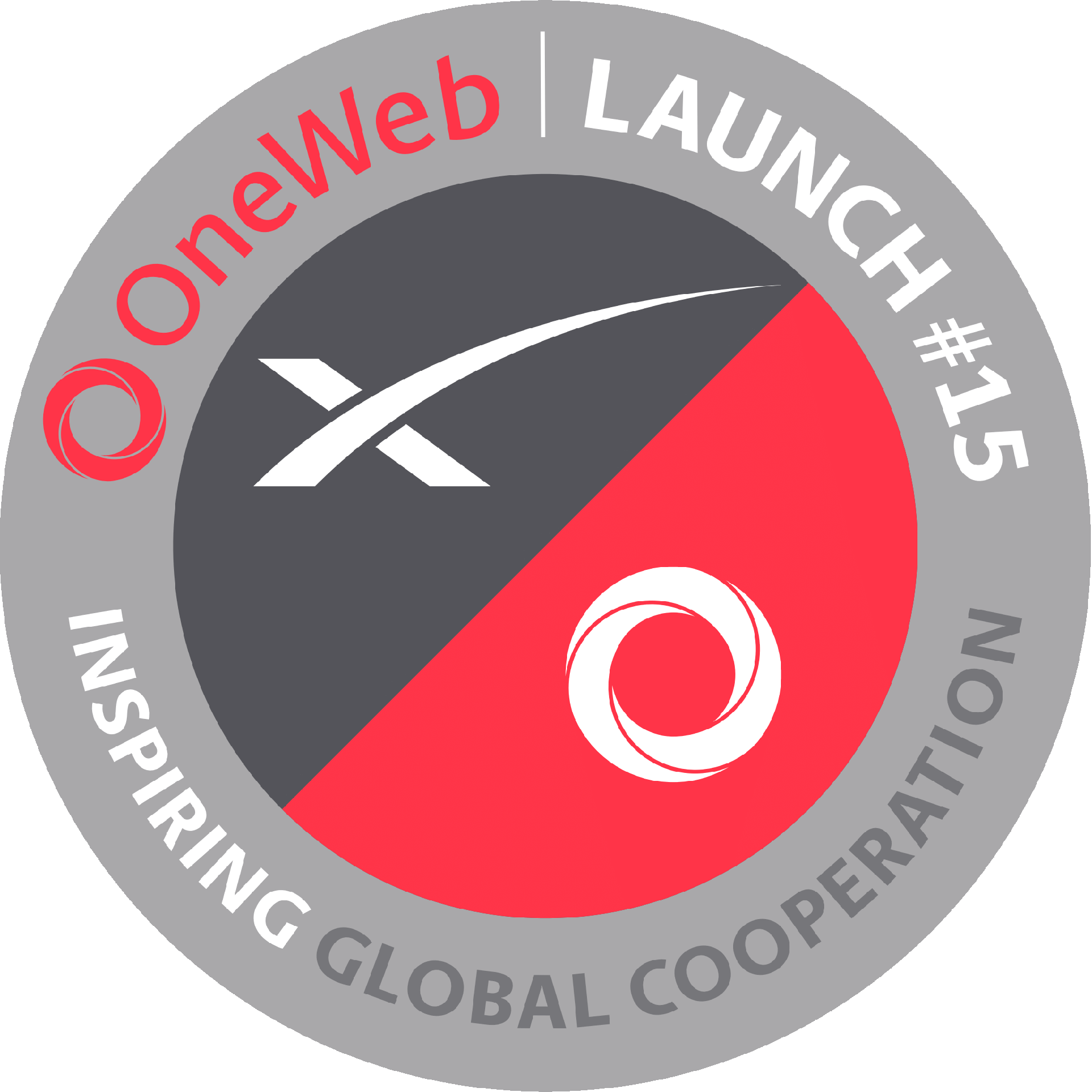 Mission patch for OneWeb 15