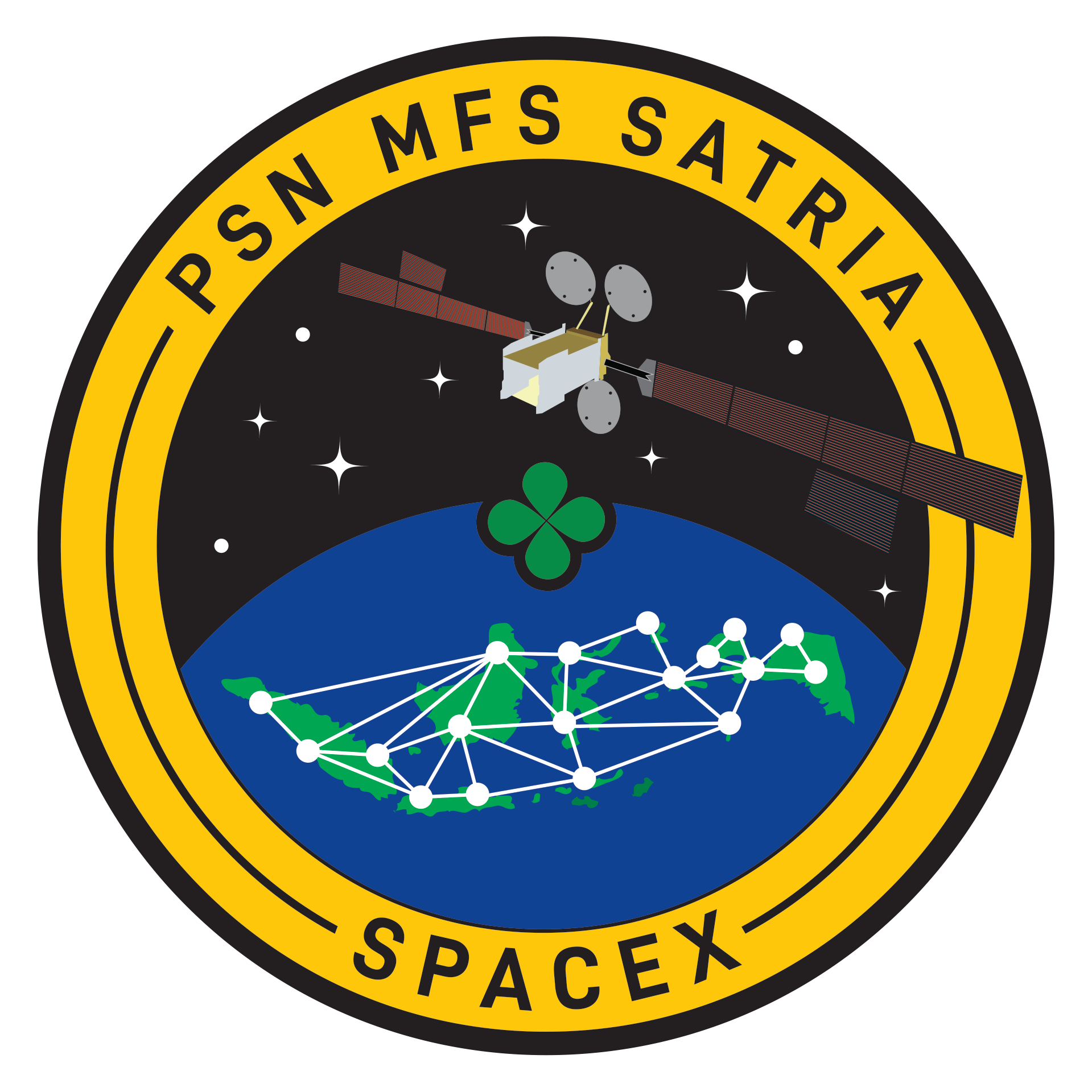 Mission patch for Satria-1