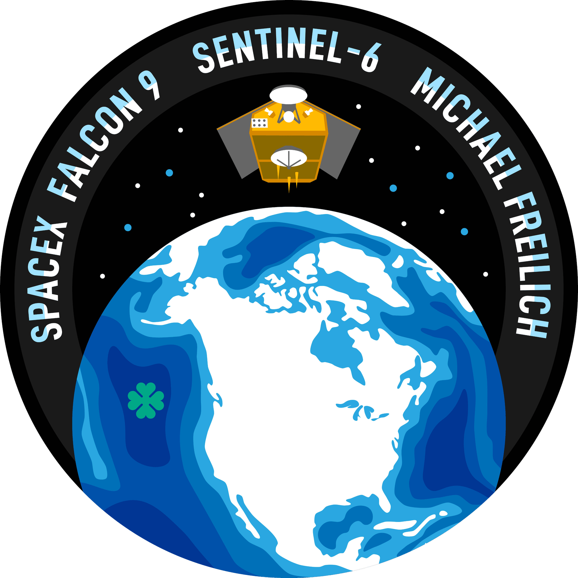 Mission patch Sentinel-6 SpaceX Mission Patch