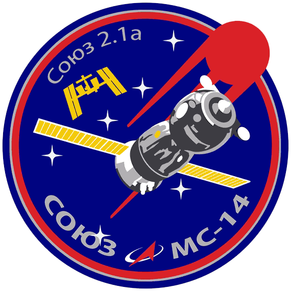 Mission patch for Soyuz MS-14 Uncrewed