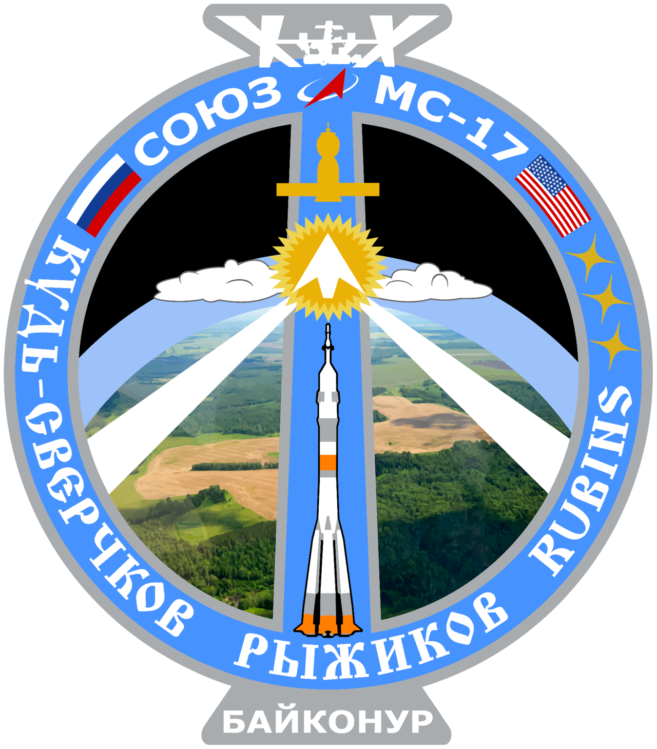 Mission patch for Soyuz MS-17