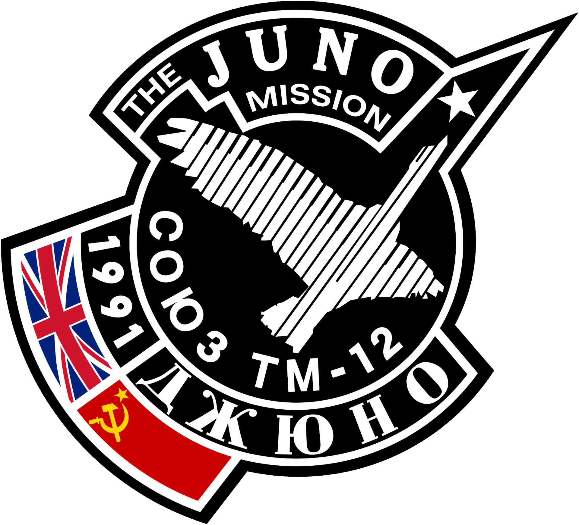 Mission patch for Soyuz TM-12
