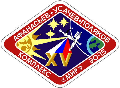 Mission patch for Soyuz TM-18