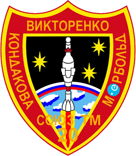 Mission patch for Soyuz TM-20