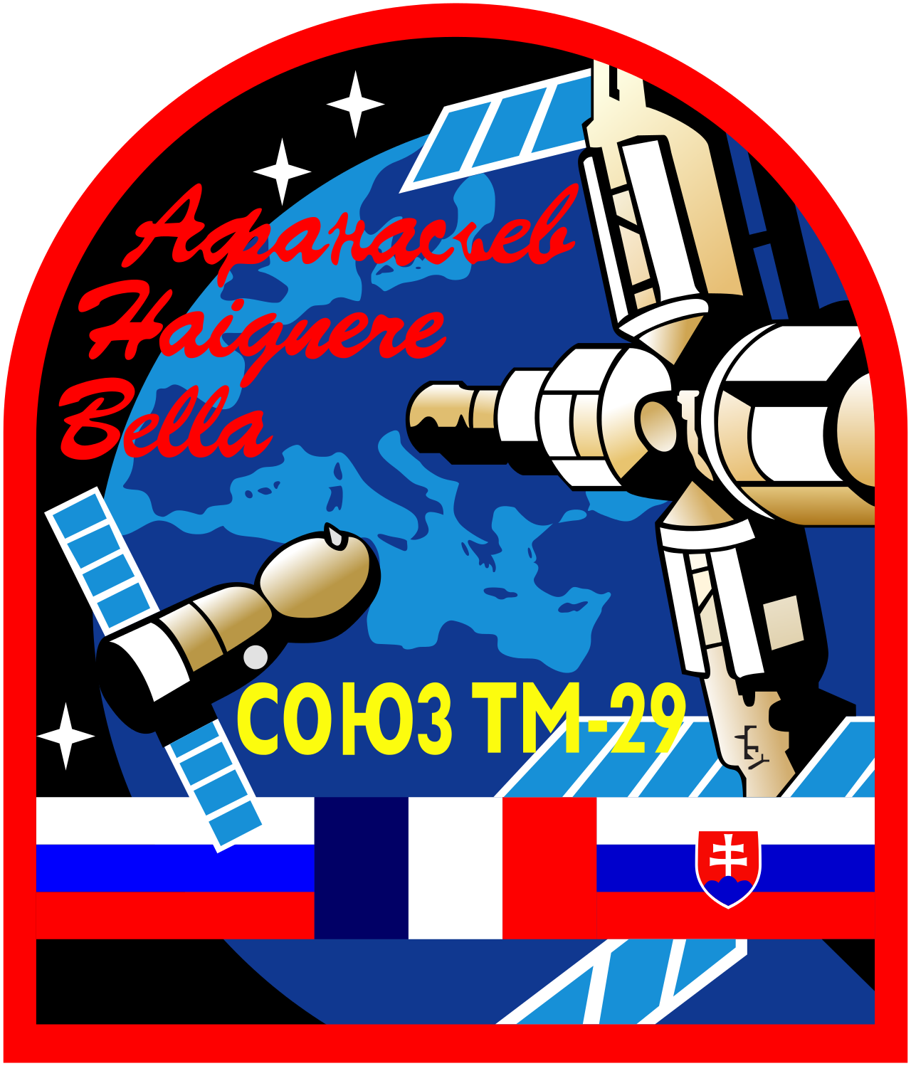 Mission patch for Soyuz TM-29