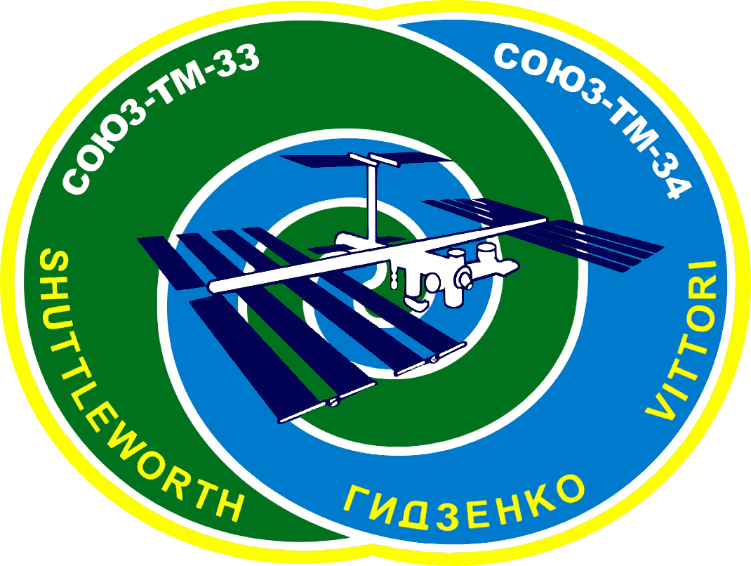 Mission patch for Soyuz TM-34