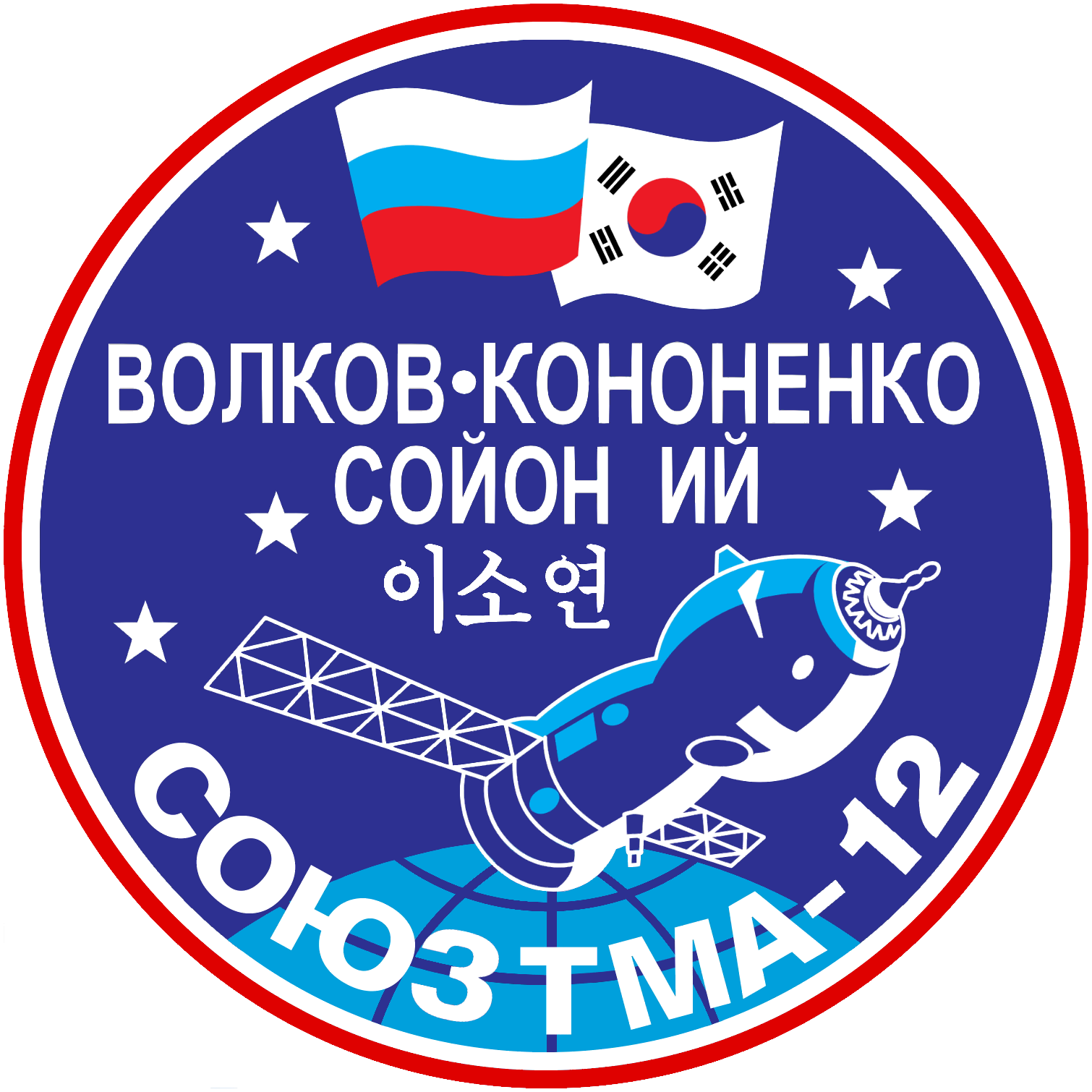 Mission patch for Soyuz TMA-12