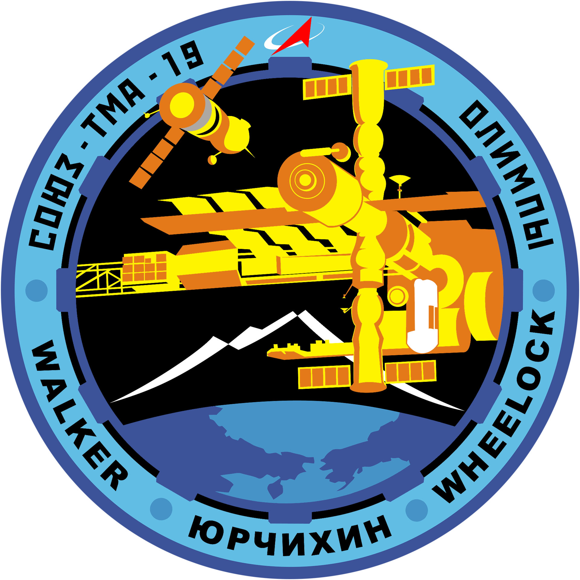Mission patch for Soyuz TMA-19