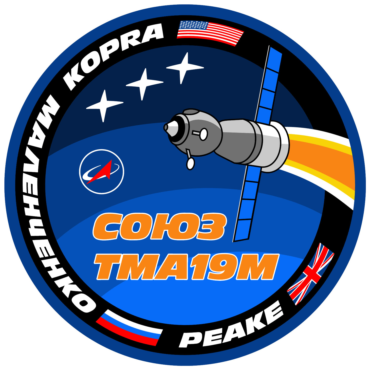 Mission patch for Soyuz TMA-19M