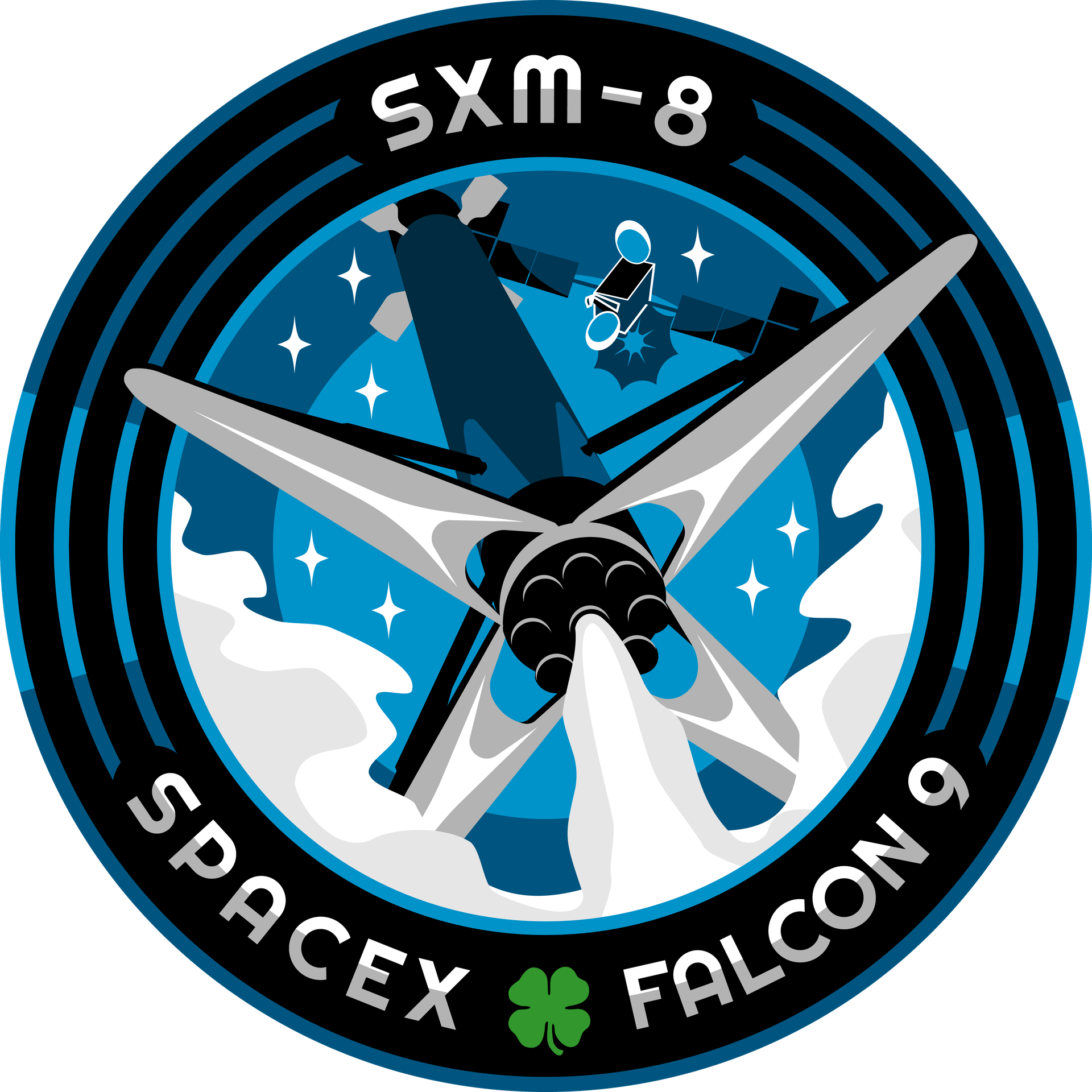 Mission patch for SXM-8