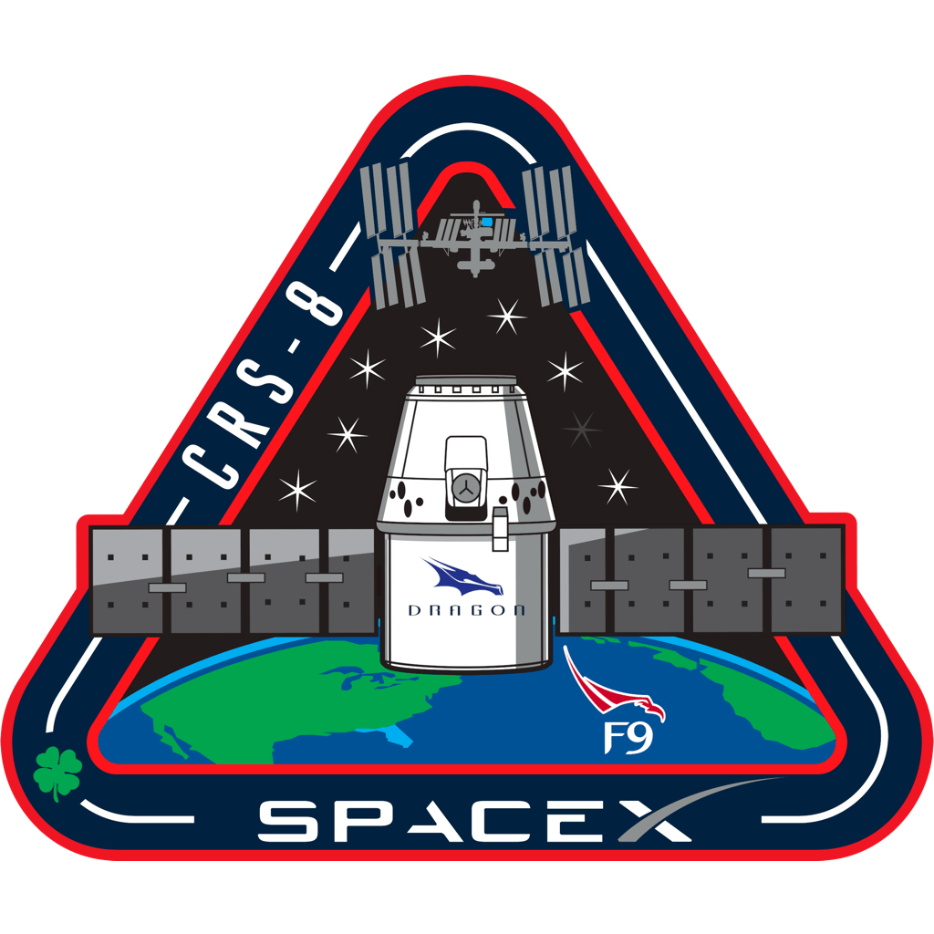 Mission patch for SpX CRS-8