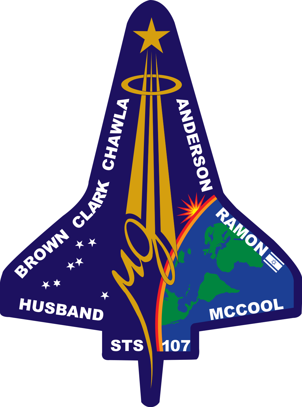 Mission patch for STS-107