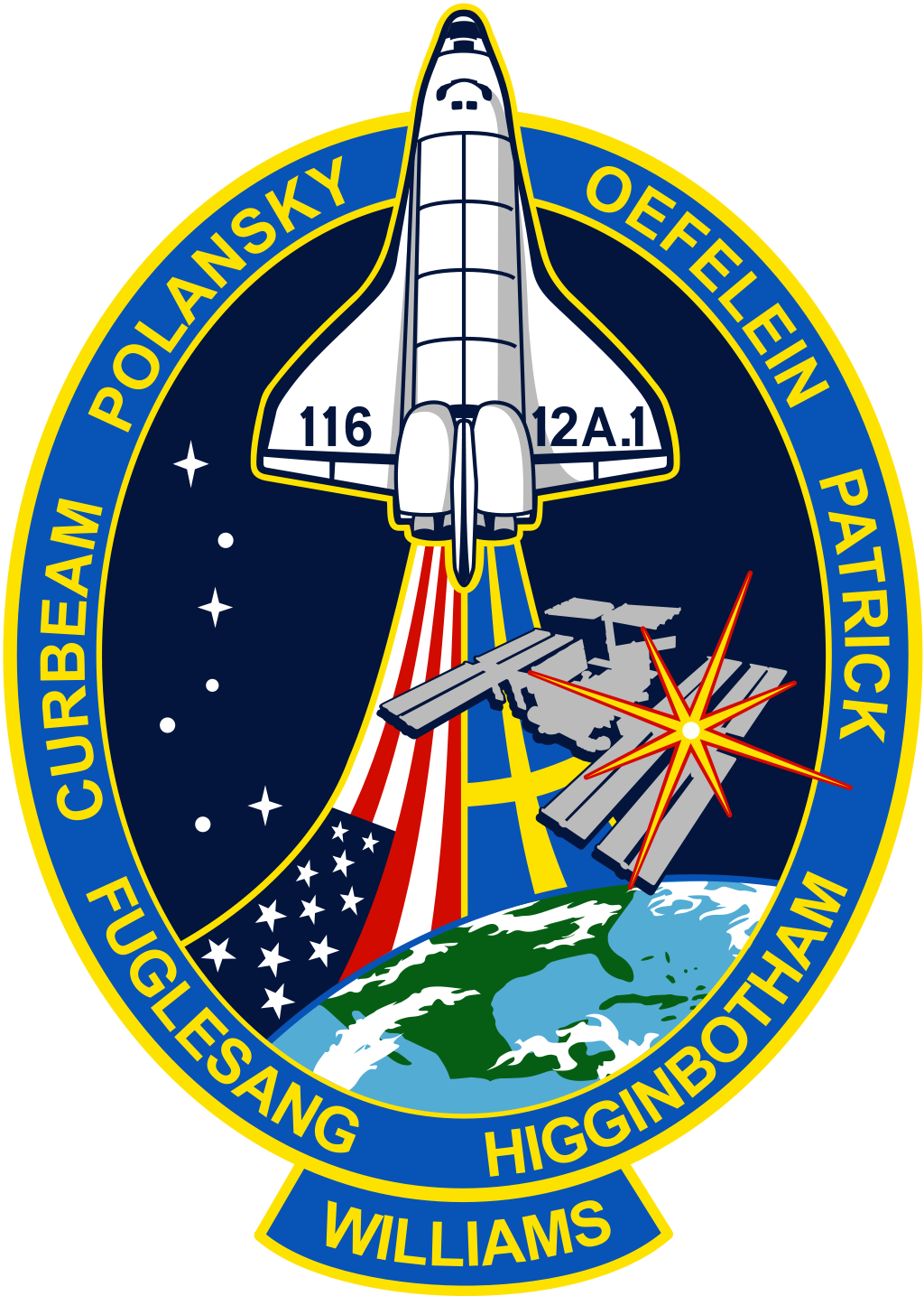 Mission patch for STS-116