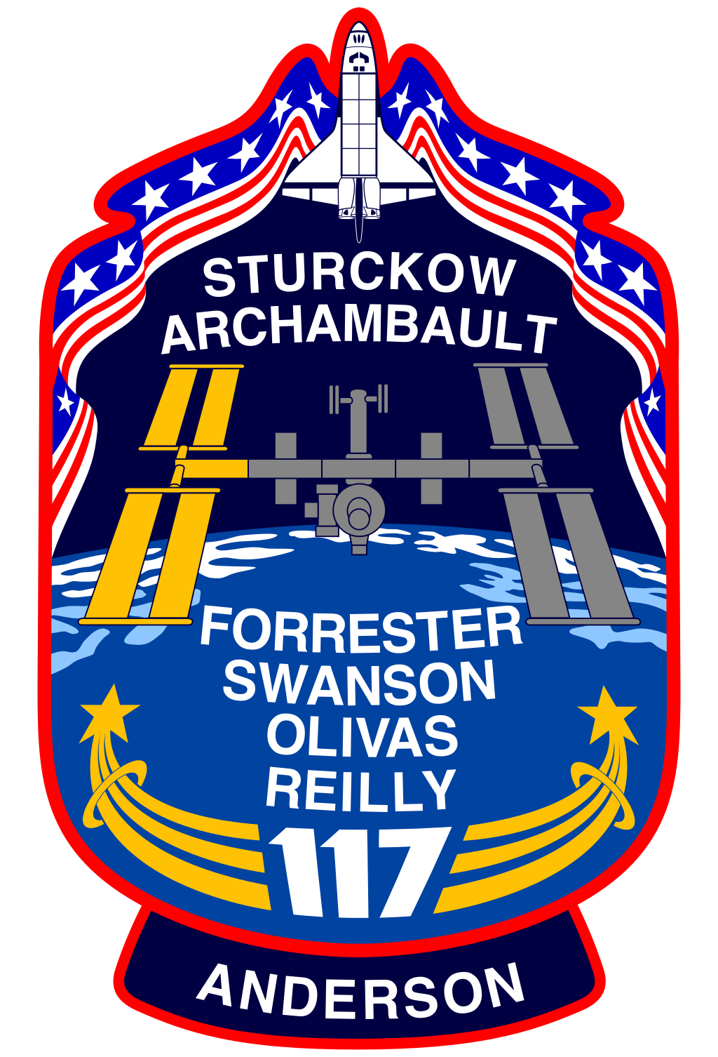Mission patch for STS-117