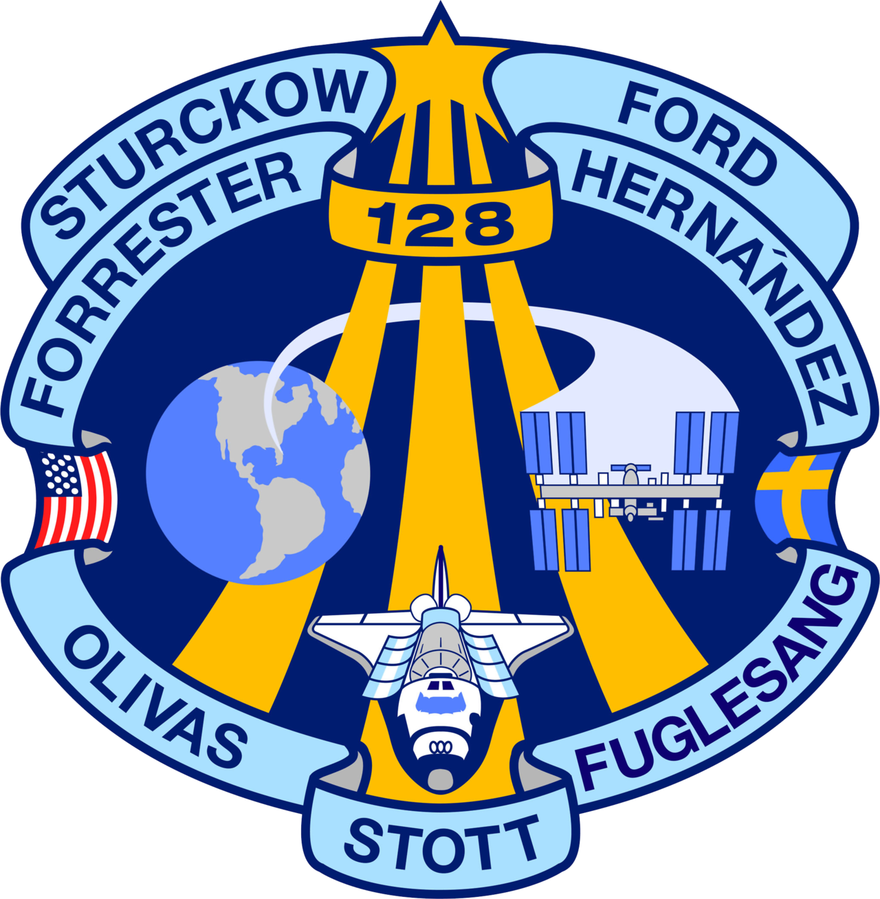 Mission patch for STS-128