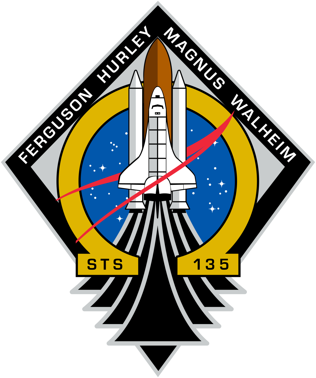 Mission patch for STS-135