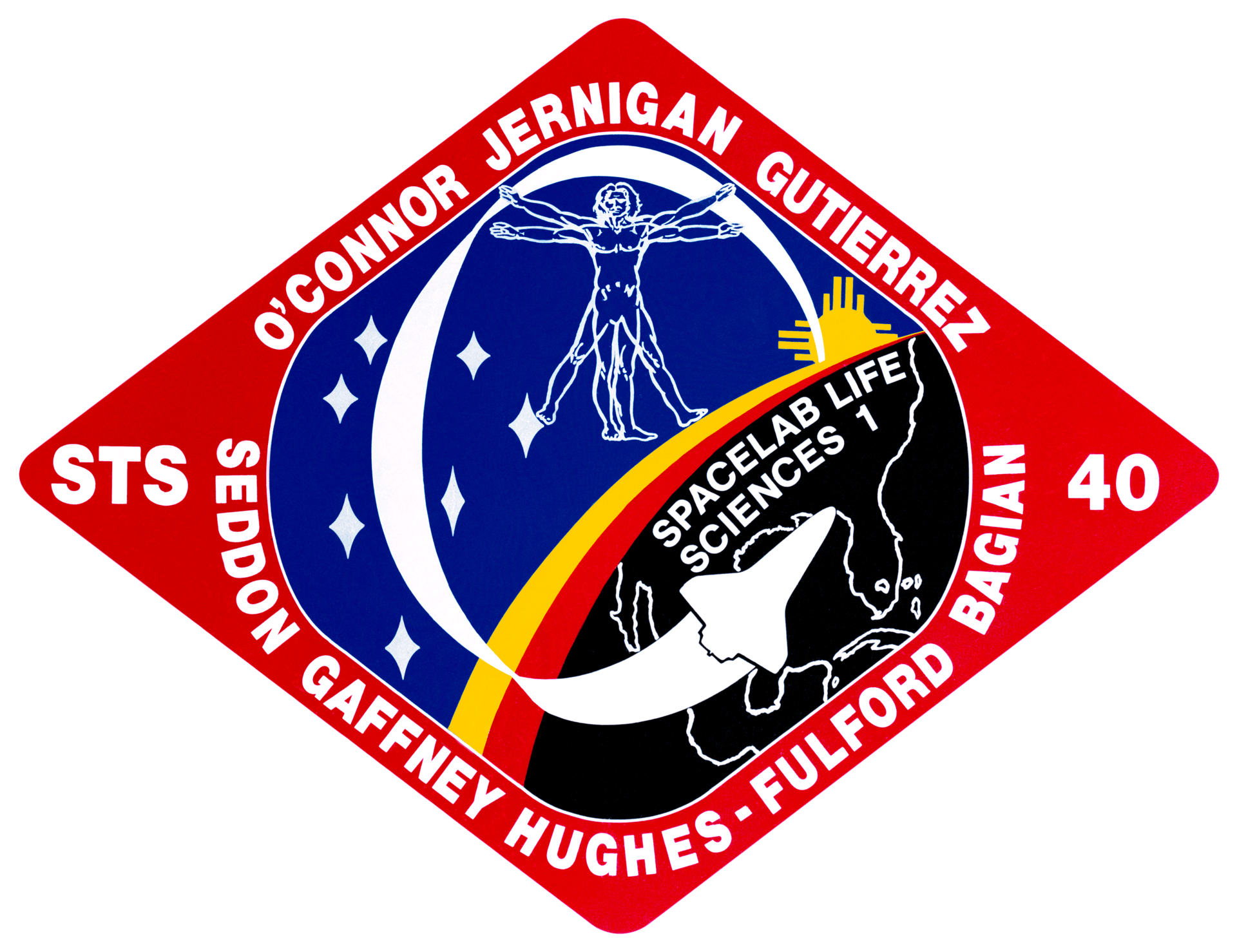 Mission patch for STS-40
