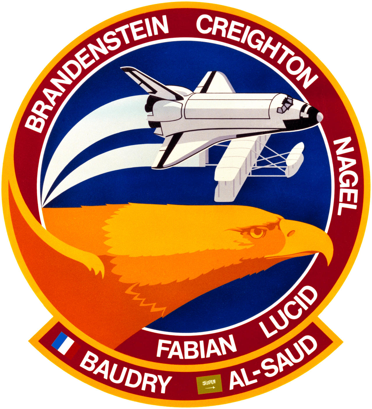 Mission patch for STS-51-G