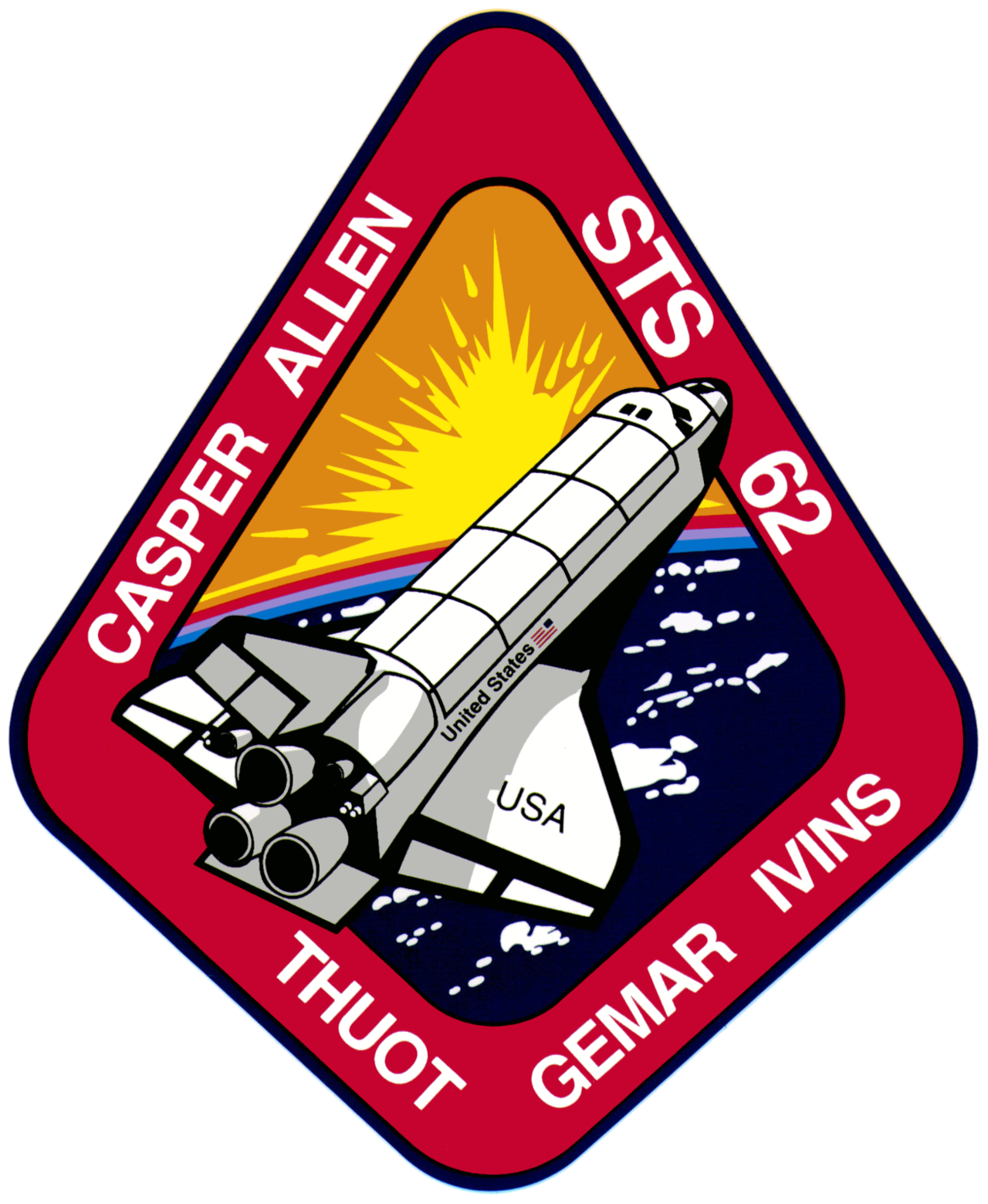 Mission patch for STS-62