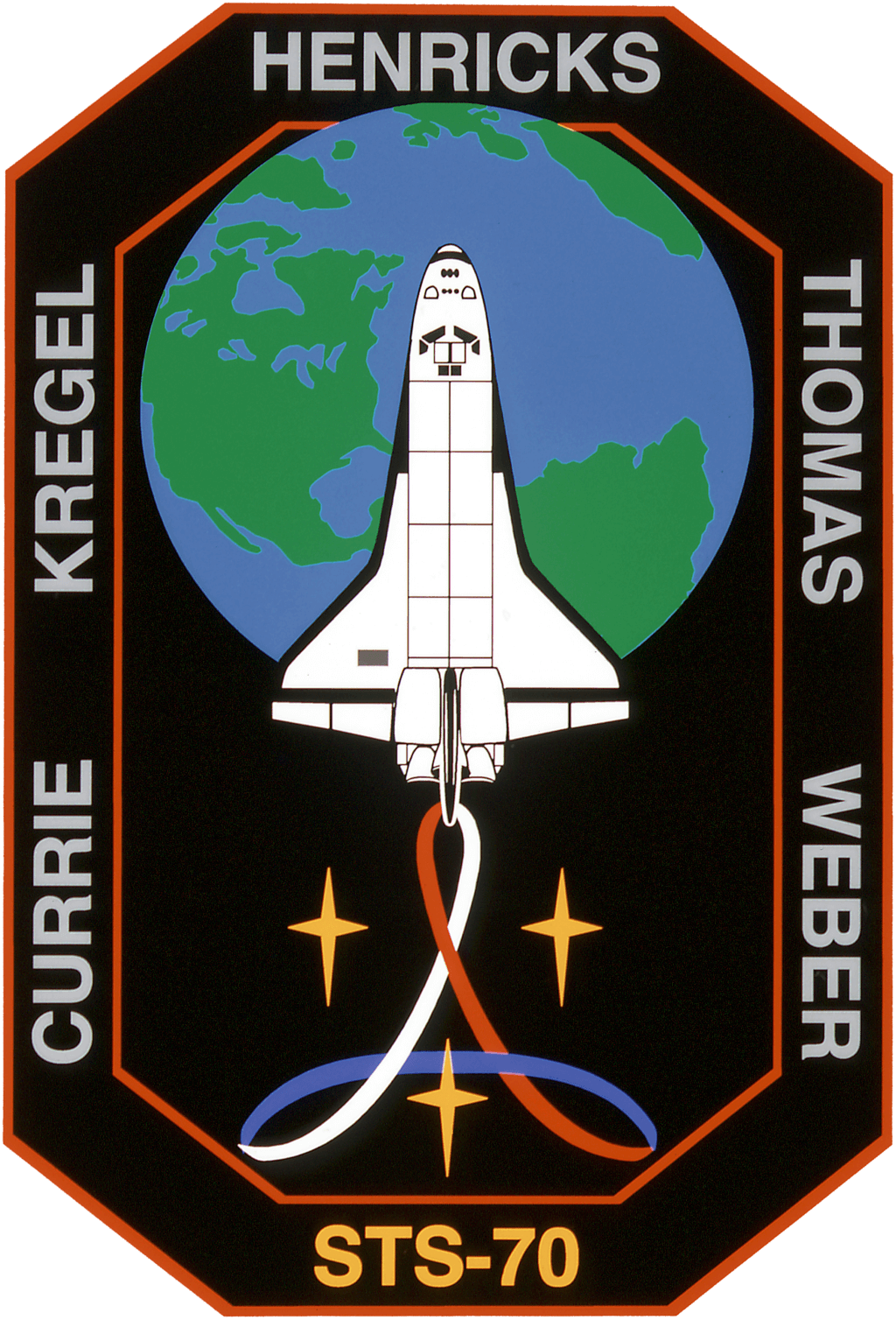 Mission patch for STS-70